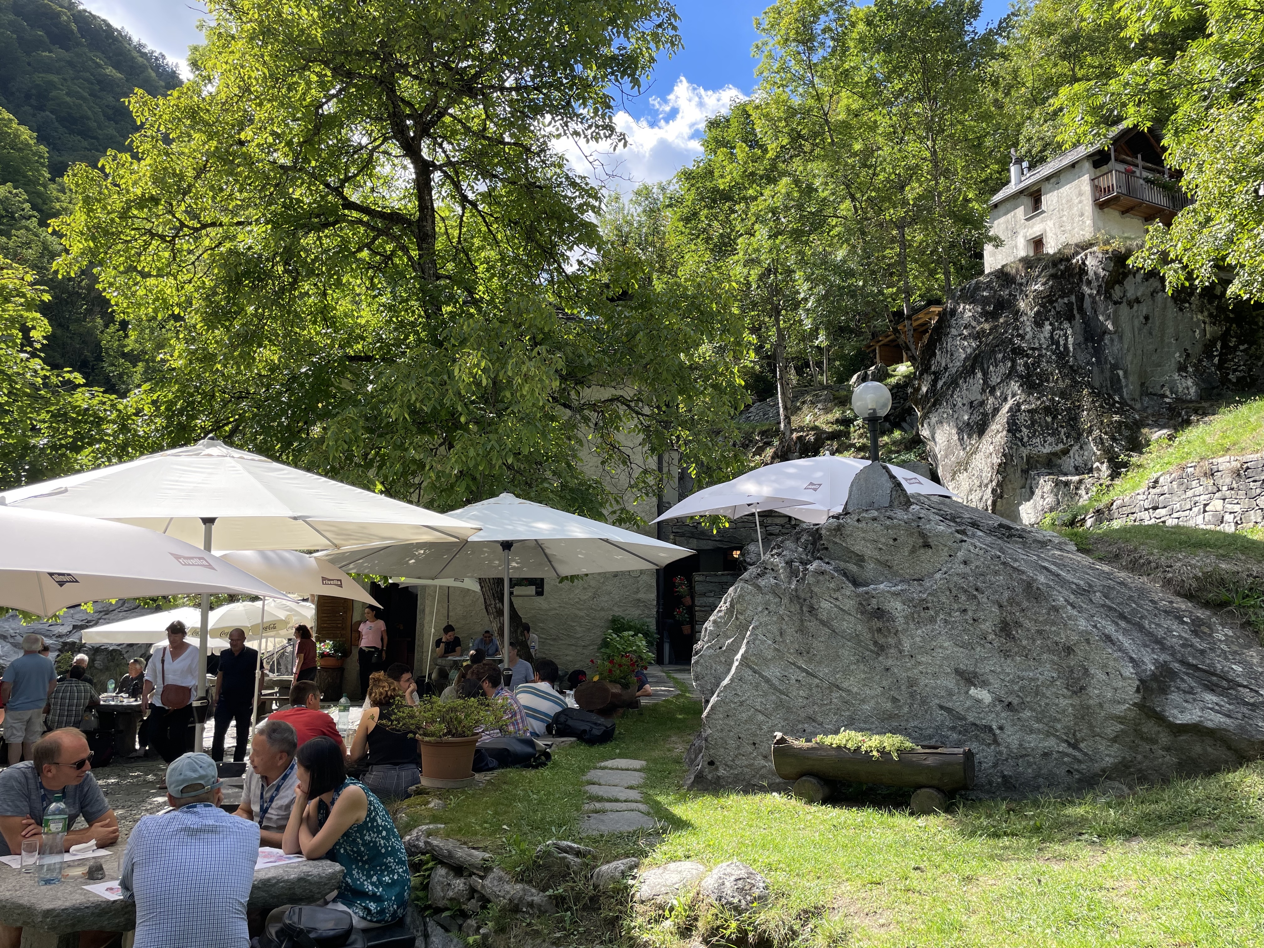 Image of a restaurant in the woods